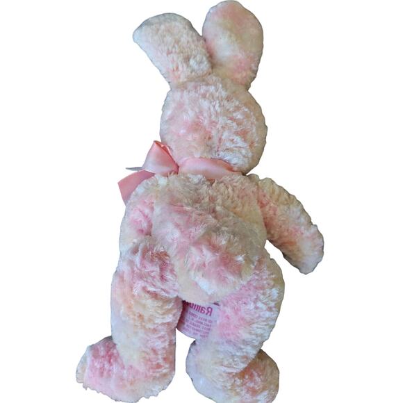 Russ Berrie Pink Rainbow Bunny Plush Sherbert Ombre Stuffed Animal Toy 10" - Picture 2 of 7